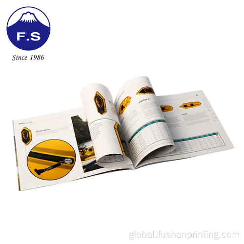 Saddle Stitch Catalog Profissional Advertising Print Softcover Product Catalogue Supplier